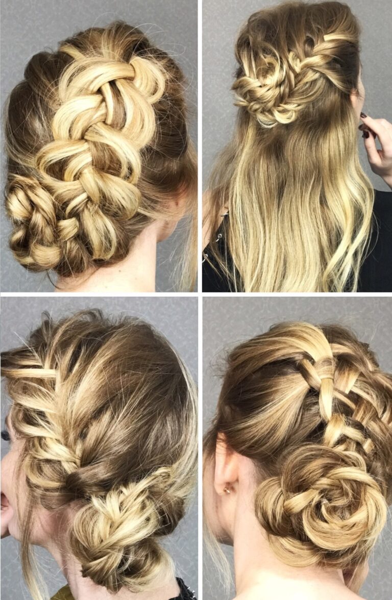 4 Cute Braided Hairstyles in Easy Step-by-Step Tutorials